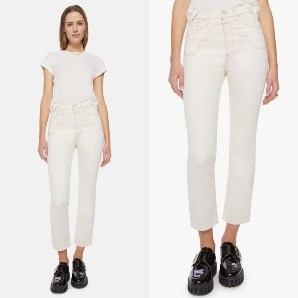 Mother Denim The Buckle Bunny Rider Ankle in Act Natural